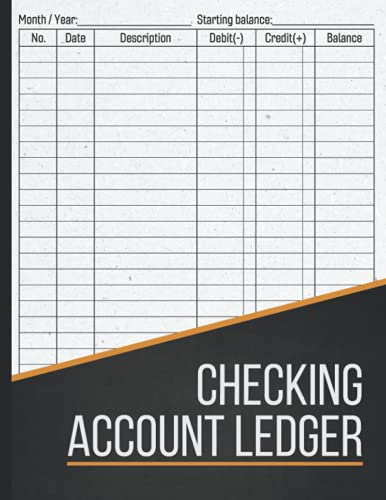 Checking Account Ledger: Payment Record Notebook / Check and Debit
